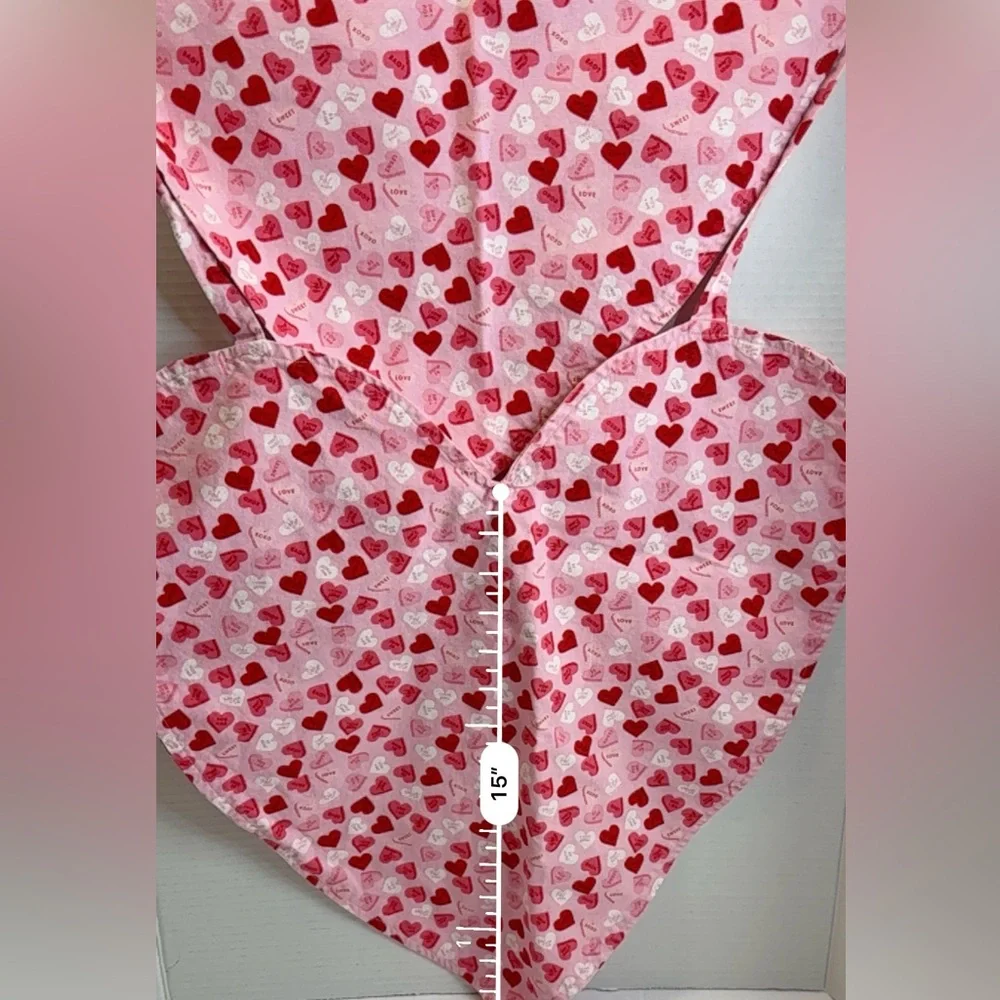 🆕 Handmade Reversible Heart Makeup 💄 Apron 💖 “Love Hearts” Design by Me 💖